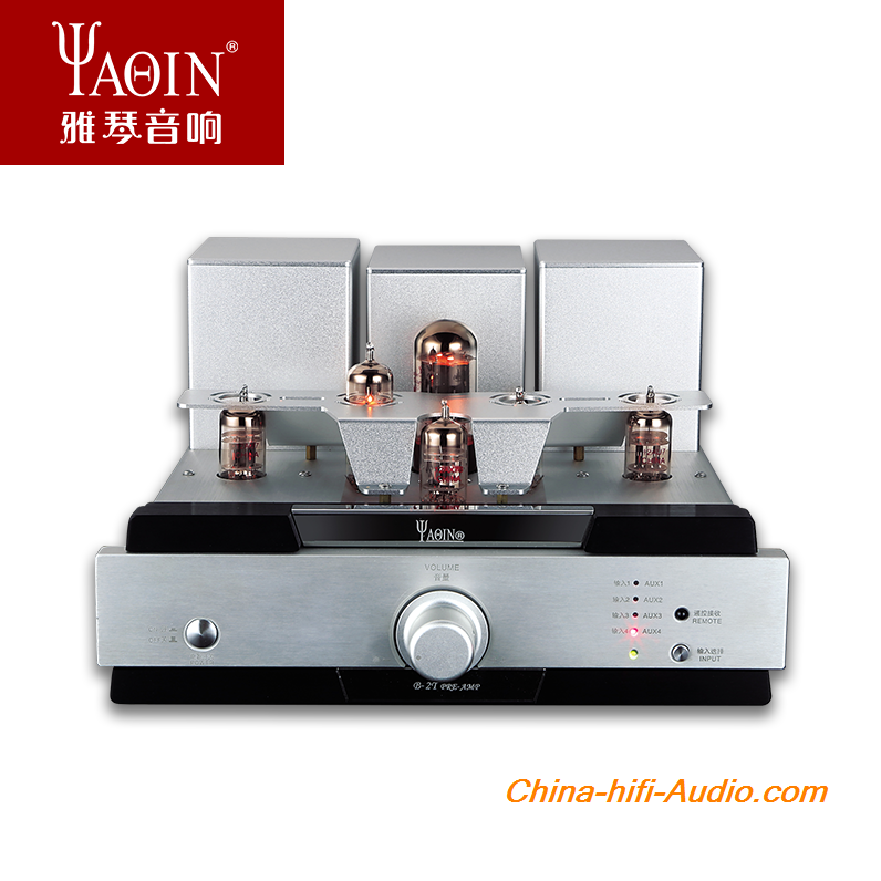 YAQIN B-2T Tube Pre-amplifier Tube 5AR4 rectifier EL84 stabilivolt with Remote